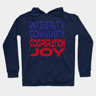 #OurPatriotism: Integrity, Community, Cooperation, Joy by André Robinson Hoodie